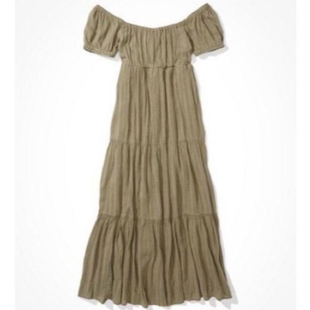 American Eagle Tiered Babydoll Maxi Dress